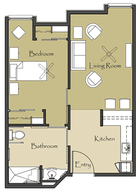 Floorplan - One Bedroom